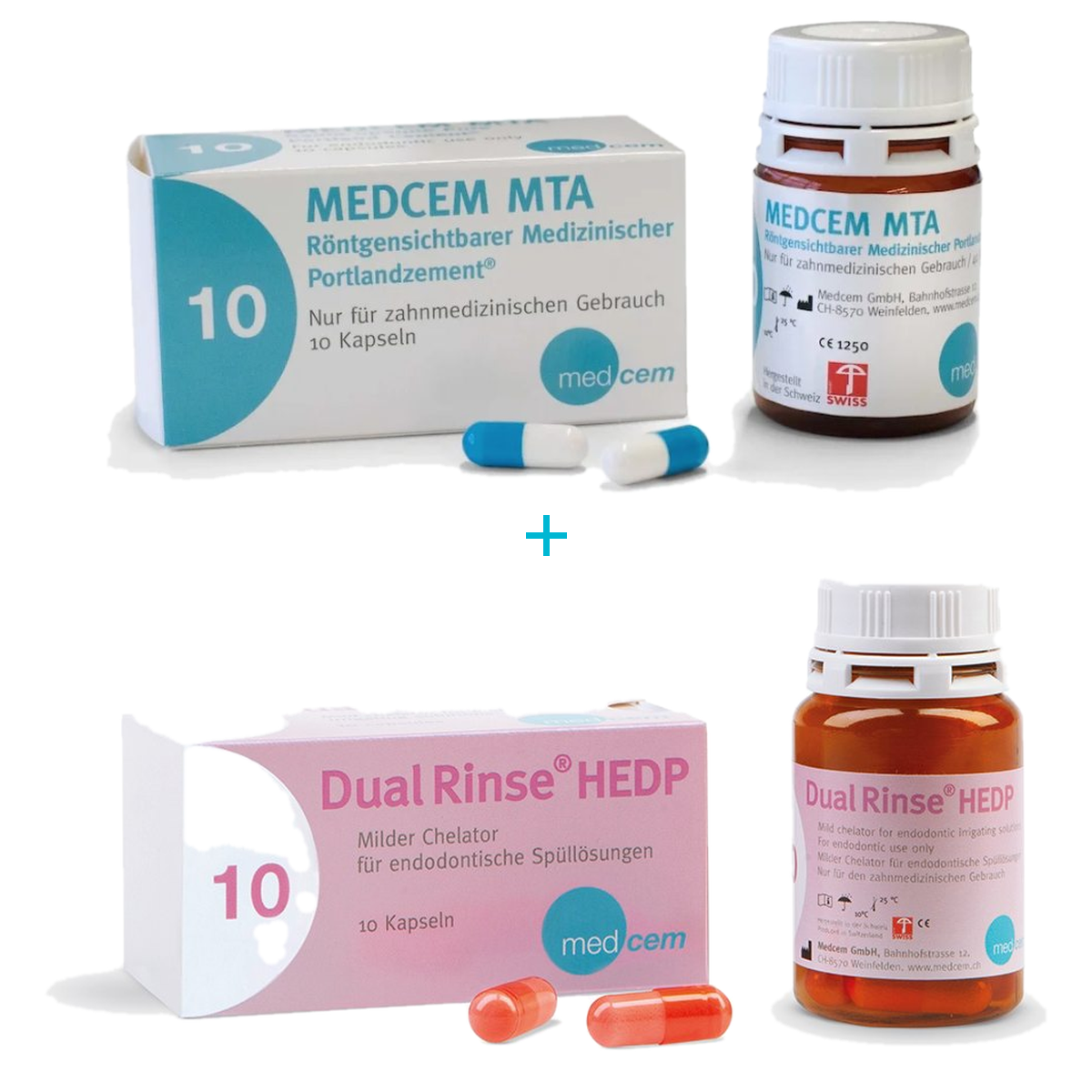 Medcem und Dual Rinse Testpaket